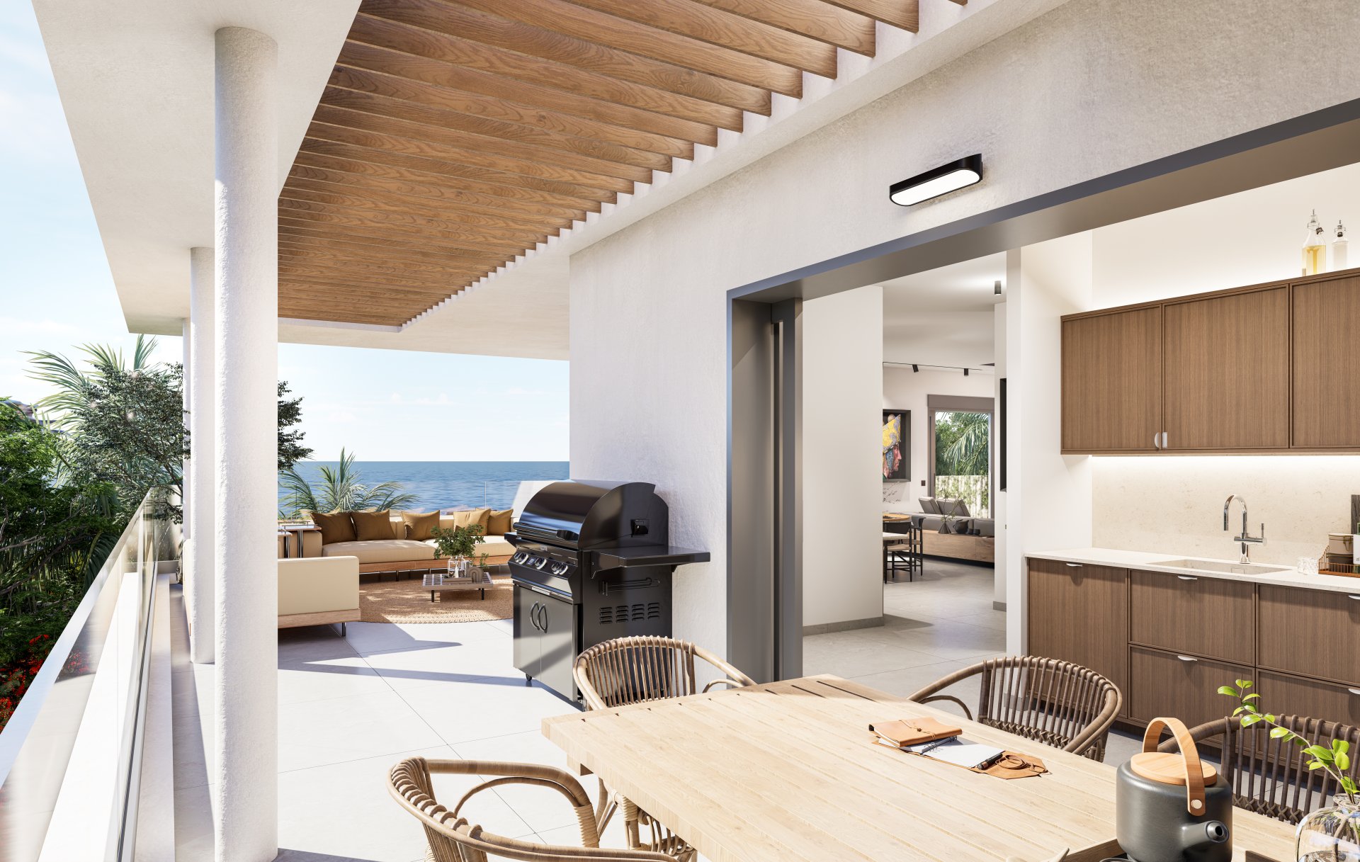 Résidence Valrose vue sur la mer