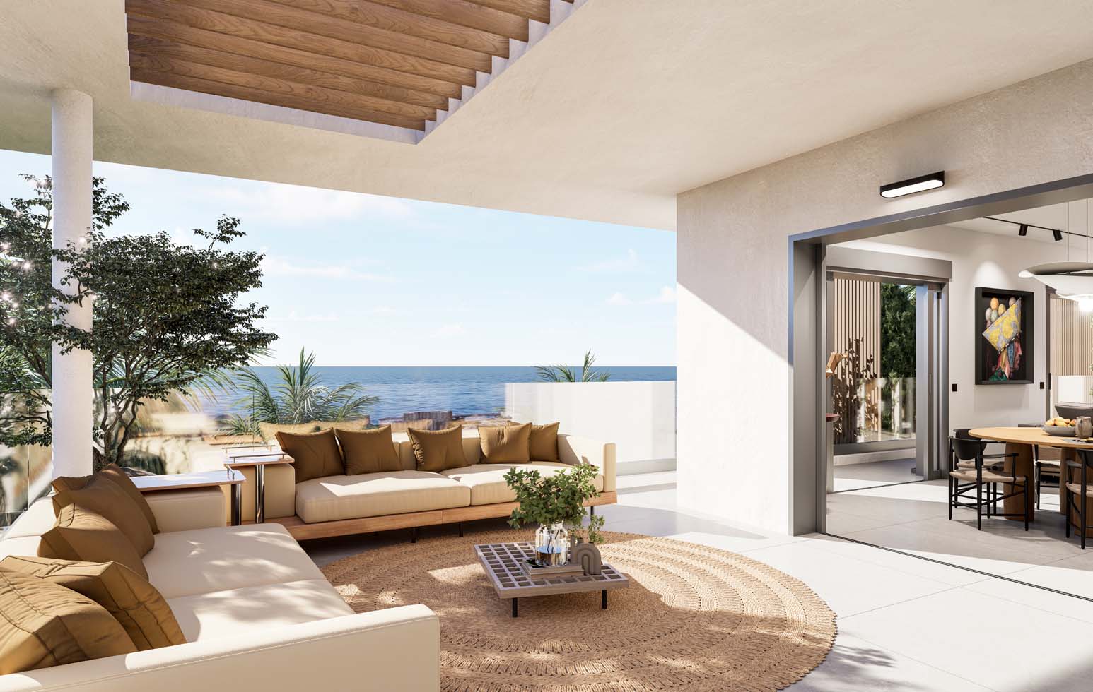 Résidence Valrose vue de la terrasse